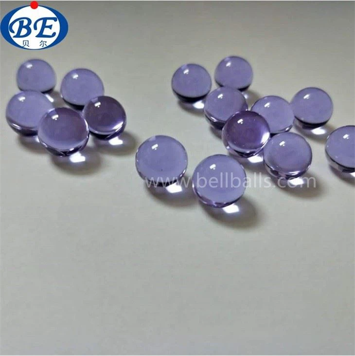 Clear Purple Glass Balls